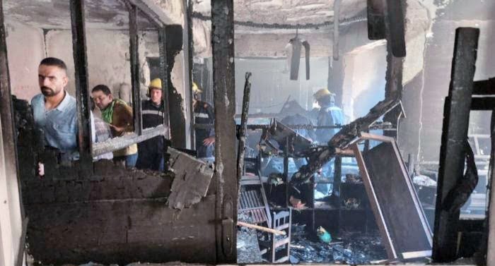 سبب اشتعال الحريق في كنيسة ابو سيفين