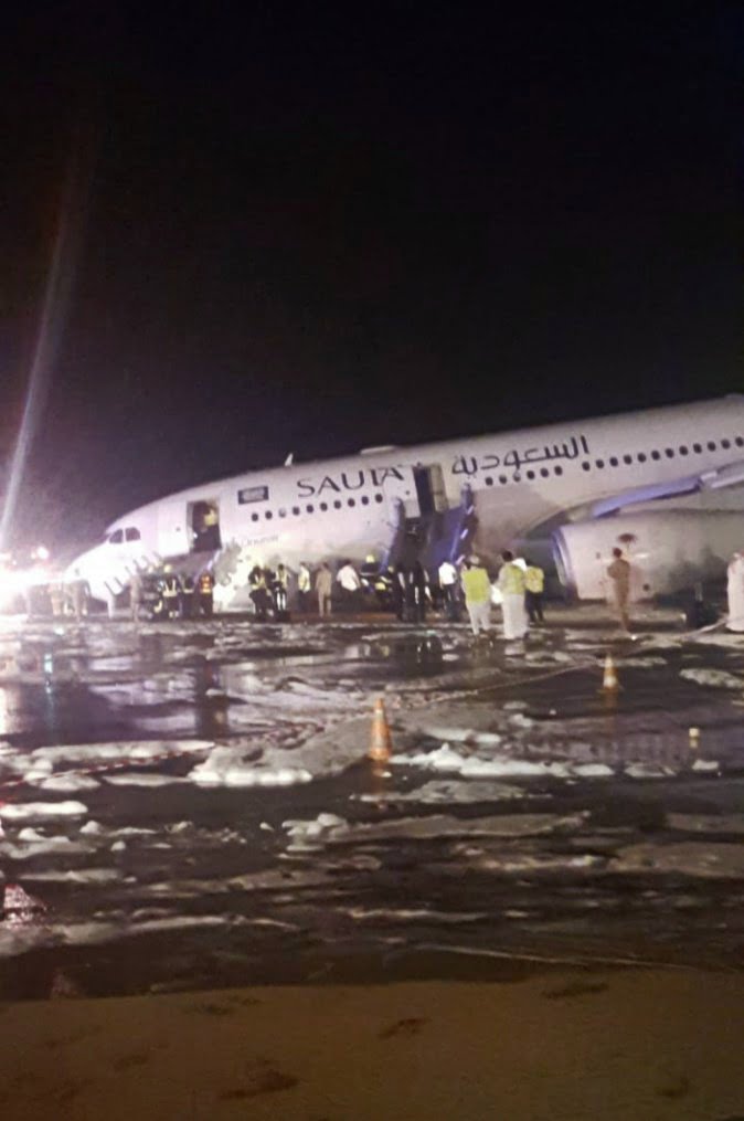 ما سبب سقوط الطائرة السعودية في الرياض