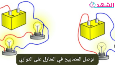 توصل المصابيح في المنازل على التوازي