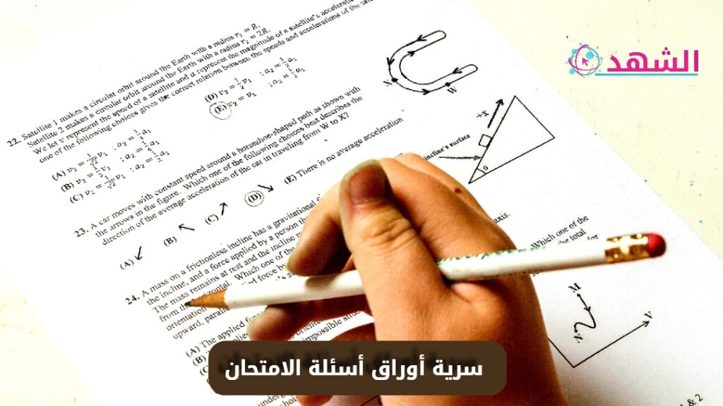 سرية أوراق أسئلة الامتحان